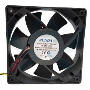 RUNDA RD1238B24L RD1238B24L-FPS 24V 0.65A 4wires Cooling Fan 