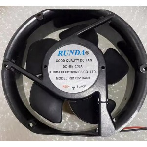 RUNDA RD17251B48H 48V 0.24A 2wires Cooling Fan