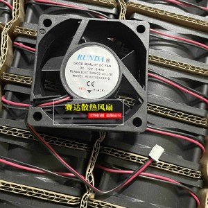 RUNDA RD6025B12SH-S 12V 0.40A 2wires Cooling Fan 