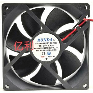 RUNDA RD9225B24SH-S 24V 0.42A 2wires Cooling Fan
