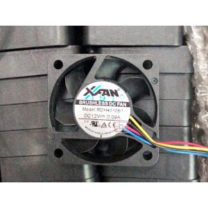 XINRUILIAN RDH4010B1 12V 0.09A 4wires Cooling Fan