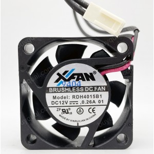 RUILIAN RDH4015B1 12V 0.26A 2wires cooling fan