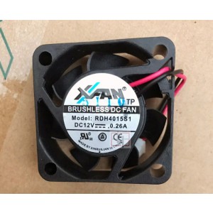 RUILIAN RDH4015S1 12V 0.26A 2wires cooling fan