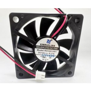 XINRUILIAN RDH6015S1 12V 0.17A 2wires Cooling Fan