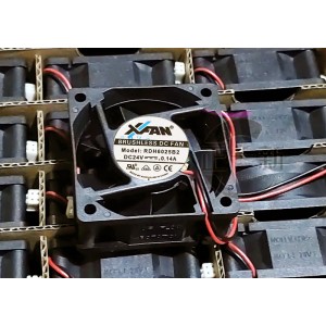RUILIAN RDH6025B2 24V 0.14A 2wires cooling fan
