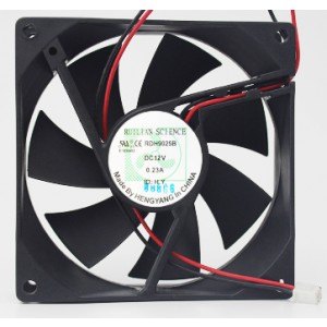 RUILIAN RDH9025B 12V 0.23A 2wires Cooling Fan 