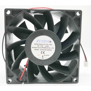 RUNDA RDH9238L24N42A 24V 0.32A 2wires Cooling Fan