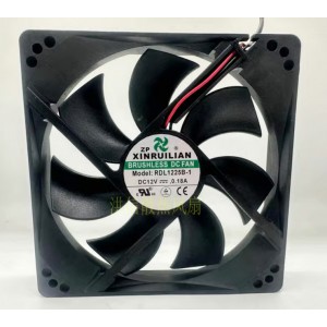 XINRUILIAN RDL1225B-1 12V 0.18A 2wires Cooling Fan 