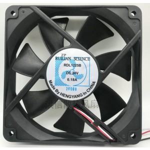 XINRUILIAN RDL1225B 24V 0.18A 3wires Cooling Fan