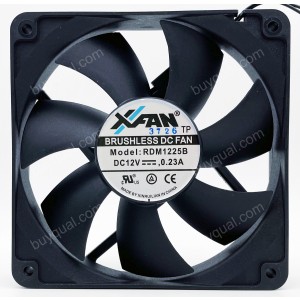RUILIAN RDM1225B 12V 0.23A 2wires cooling fan