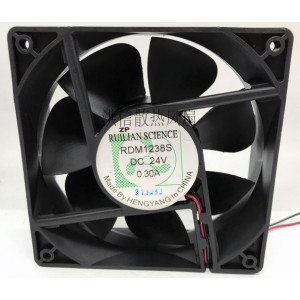 RUILIAN RDM1238S 24V 0.30A 2wires Cooling Fan 
