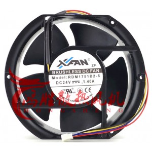 X-FAN RDM1751B2-5 24V 1.40A 4wires Cooling Fan