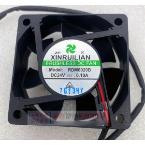 XINRUILIAN RDM6020B 24V 0.10A 2wires Cooling Fan 