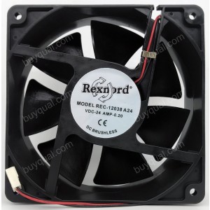 REXNORD REC-12038 A24 24V 0.20A Cooling Fan 