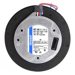 Ebmpapst REF100-11/14 REF100-11/14/2 24V 313mA 7.5W 3wires Cooling Fan