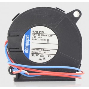 Ebmpapst RLF35-8/12N 9591904100 VHS0035XUDAS 12V 300mA 3.6W Cooling Fan