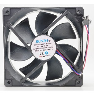 RUNDA RS1225B24VH-PS 24V 0.19A 3wires Cooling Fan 