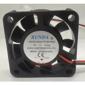 RUNDA RS4010S12VH 12V 0.14A 2wires Cooling Fan