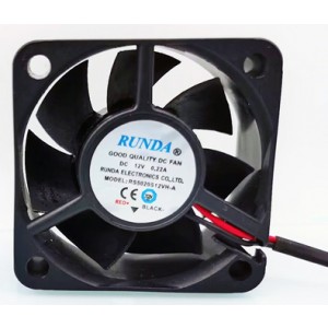 RUNDA RS5020S12VH-A 12V 0.22A 2.04W 2wires Cooling Fan