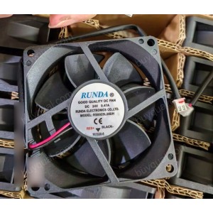RUNDA RS8025L24UH 24V 0.47A 2wires Cooling Fan