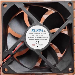 RUNDA RSH9225L24N38A 24V 0.23A 2wires Cooling Fan