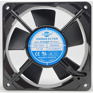 SINWAN S125AP-11-1 115V 13W 2wires Cooling Fan