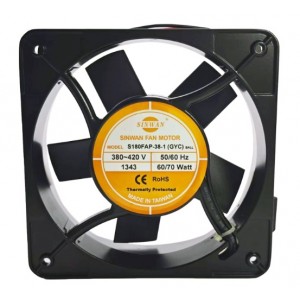 SINWAN S180FAP-38-1 380-420V 60/70W 2wires Cooling Fan