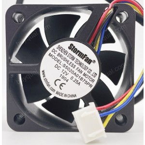 StormFan S5020A01B75PR 12V 0.25A 4wires Cooling Fan