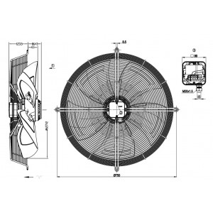 Ebmpapst S6E630-AD01-01/F01 230V 3.03A 690W Cooling Fan