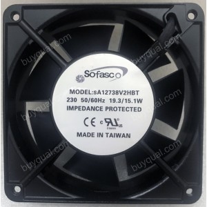 Sofasco Sa12738v2hbt 230V 19.3/15.1W Cooling Fan