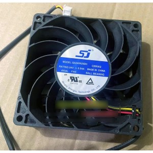 SJ SA240925BH 24V 0.54A 3wires Cooling Fan 