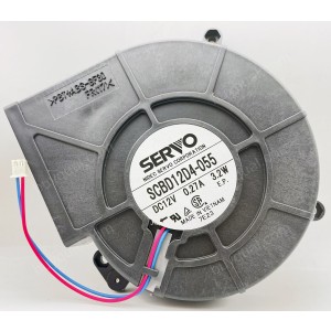 SERVO SCBD12D4-055 12V 0.27A 3.2W 2wires Cooling Fan