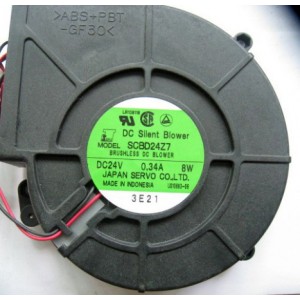 SERVO SCBD24Z7 24V 0.34A 2wires Cooling Fan 