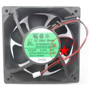 SERVO SCNDM24Z7-912 24V 0.37A 2wires Cooling Fan