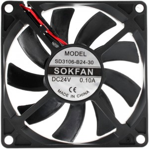 SOKFAN SD3106-B24-30 24V 0.1A 2wires Cooling Fan