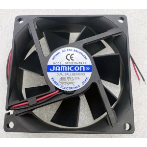 JAMICON SF0825B4TRAR 48V 0.30A 2wires Cooling Fan 