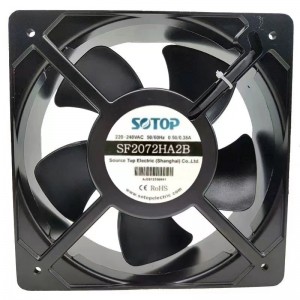 SOTOP SF2072HA2B 220-240V 0.50/0.38A 2wires Cooling Fan 