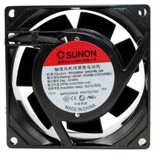 SUNON 2083HBL.GN 2083HBT.GN 220-240V 18/16W 2wires Cooling Fan