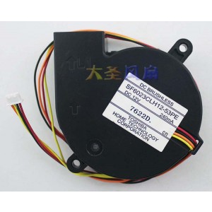 TOSHIBA SF6023CLH12-53PE 12V 240mA 4wires Cooling Fan
