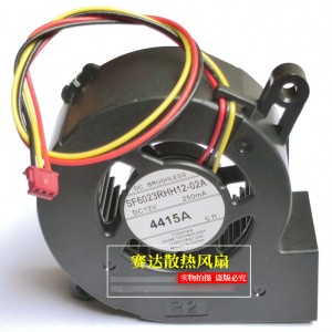 Toshiba SF6023RHH12-02A 12V 250mA 3wires cooling fan