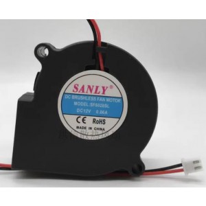 SANLY SF6028SL 24V 0.07A 2wires Cooling Fan 