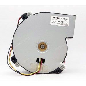 TOSHIBA SF84M12-51AP 12V 0.7A 4wires Cooling Fan 