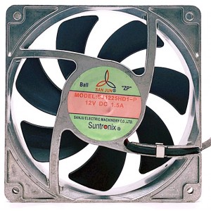 SANJUN SJ1225HD1-P 12V 1.5A 2wires Cooling Fan