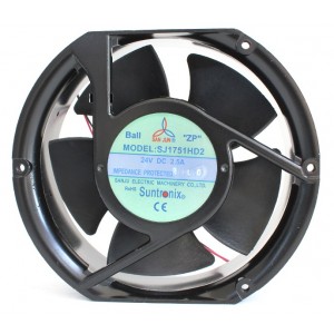 SANJU SJ1751HD2 24V 2.5A 2wires 3wires Cooling Fan