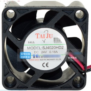 SANJU SJ4020HD2 24V 0.18A 2wires Cooling Fan