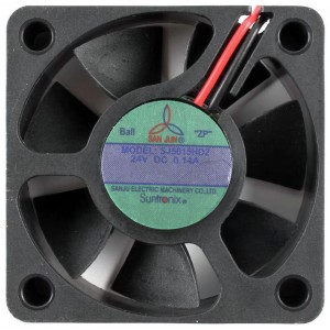 SANJU SJ5015HD2 24V 0.14A 2wires Cooling Fan