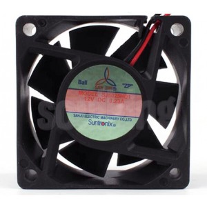 SANJU SJ6025HD1 12V 0.23A 2wires cooling fan