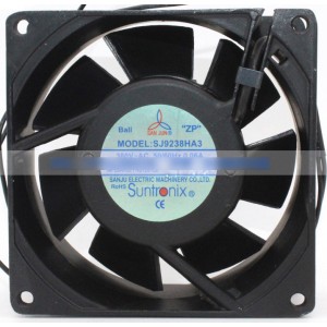 SANJU SJ9238HA3 380V 0.06A 9/15W 2wires Cooling Fan