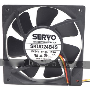 SERVO SKUD24B4S 24V 0.13A 2.9W 3wires Cooling Fan 