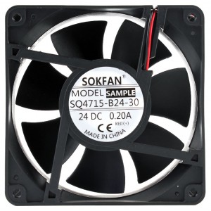 SOKFAN SQ4715-B24-30 SQ4715B2430 24V 0.20A 2wires Cooling Fan 